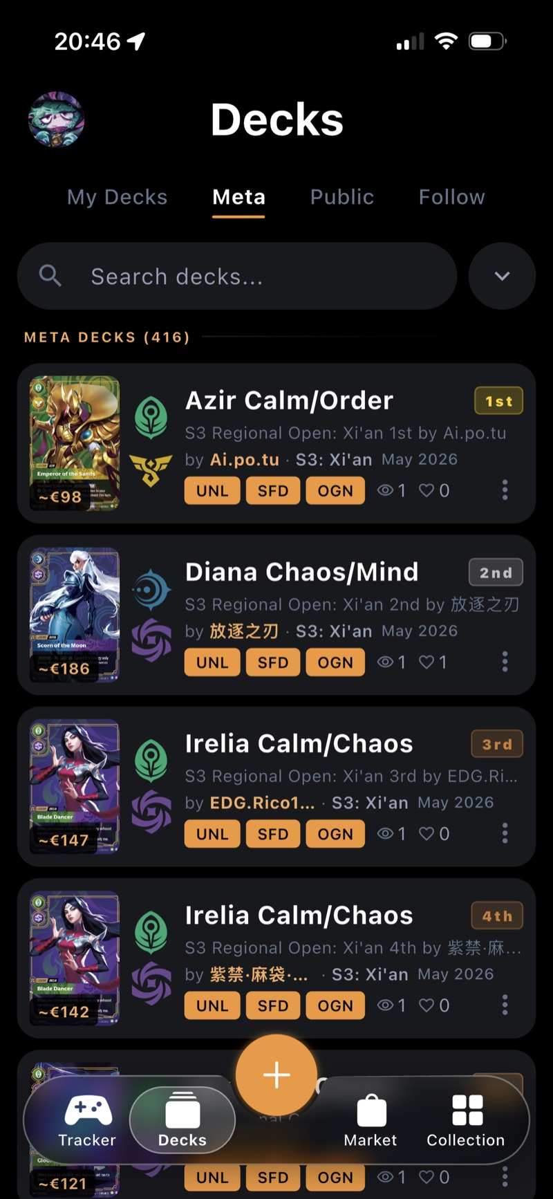Riftr meta deck list